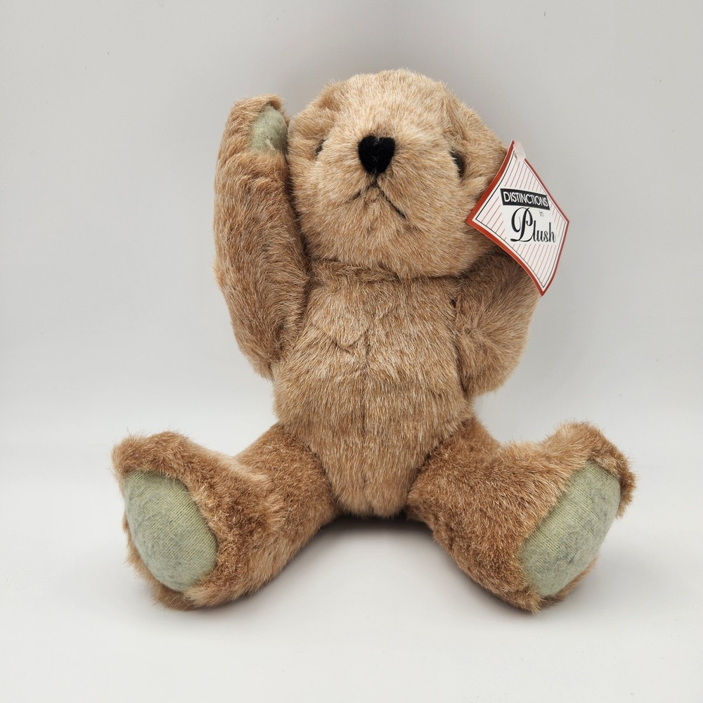Distinctions in Plush Brown Teddy Bear Wangs International NWT‎ Jointed - Picture 3 of 11